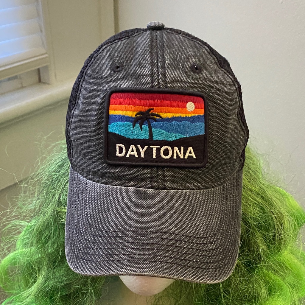 Daytona Hat Black Distressed Adjustable Baseball Style Cap Never Used Daytona Hat Black Distressed Adjustable Baseball Style Cap Never Used